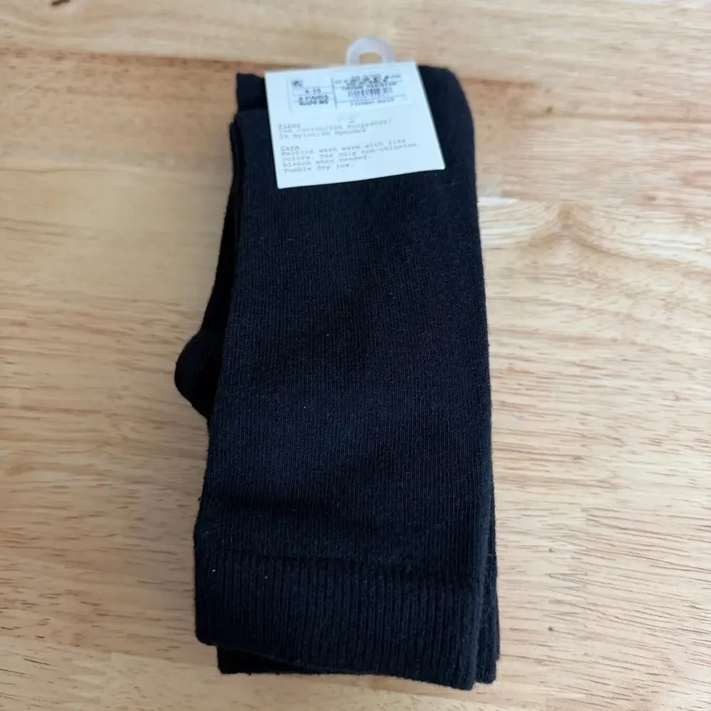 A New Day Women's 3 Pack Black Crew Socks - Size 4-10 - NWT